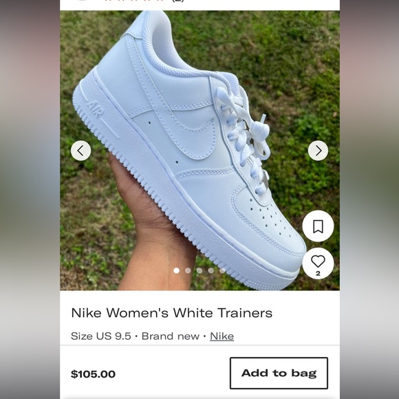 ALL WHITE AIR FORCE 1 IN EXCELLENT CONDITION (size 12 Men’s) - Picture 2 of 13